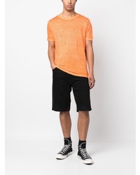 T-shirt à col rond orange Avant Toi