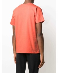 T-shirt à col rond orange A.P.C.