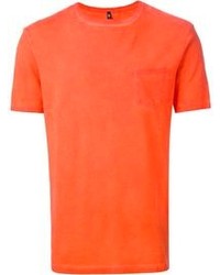 T-shirt à col rond orange Dondup