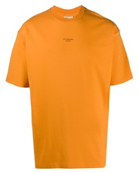 T-shirt à col rond orange Drôle De Monsieur
