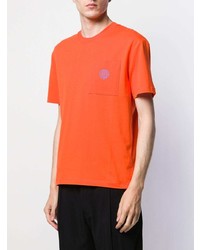 T-shirt à col rond orange McQ Alexander McQueen