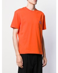 T-shirt à col rond orange McQ Alexander McQueen