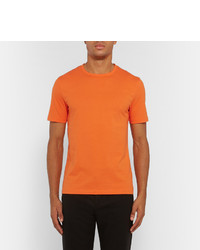 T-shirt à col rond orange Acne Studios