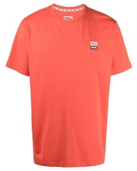 T-shirt à col rond orange Fila