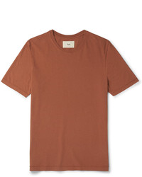 T-shirt à col rond orange Folk