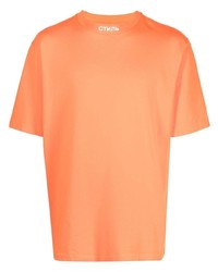 T-shirt à col rond orange Heron Preston