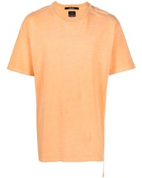 T-shirt à col rond orange Ksubi