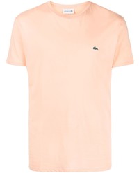 T-shirt à col rond orange Lacoste