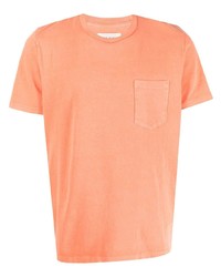 T-shirt à col rond orange Les Tien