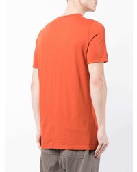 T-shirt à col rond orange Rick Owens DRKSHDW