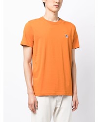 T-shirt à col rond orange PS Paul Smith