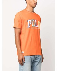 T-shirt à col rond orange Polo Ralph Lauren