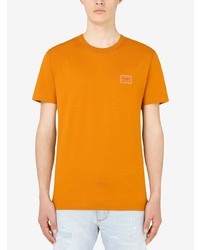 T-shirt à col rond orange Dolce & Gabbana