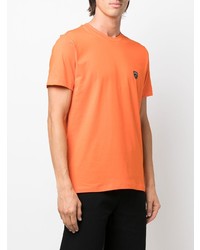 T-shirt à col rond orange Automobili Lamborghini