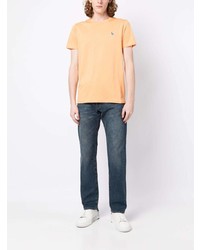 T-shirt à col rond orange PS Paul Smith