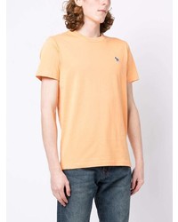 T-shirt à col rond orange PS Paul Smith