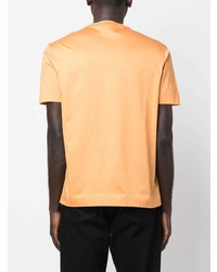 T-shirt à col rond orange Emporio Armani