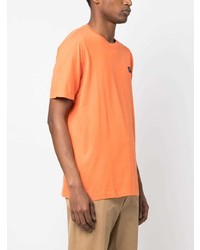 T-shirt à col rond orange Paul & Shark