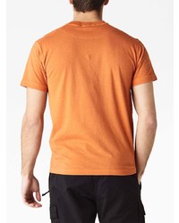 T-shirt à col rond orange Stone Island