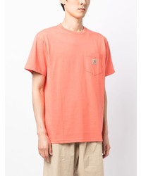 T-shirt à col rond orange Carhartt WIP