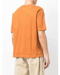 T-shirt à col rond orange VISVIM