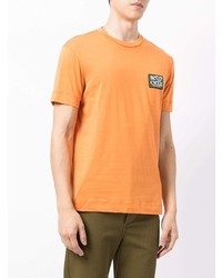 T-shirt à col rond orange Emporio Armani