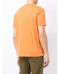 T-shirt à col rond orange Emporio Armani