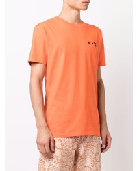 T-shirt à col rond orange Off-White