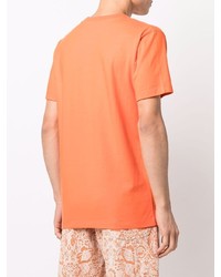 T-shirt à col rond orange Off-White