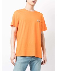 T-shirt à col rond orange Armani Exchange