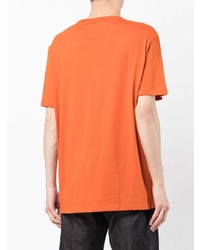 T-shirt à col rond orange Armani Exchange