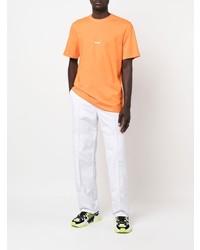 T-shirt à col rond orange MSGM