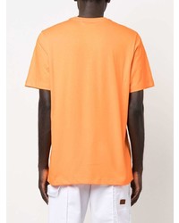 T-shirt à col rond orange MSGM