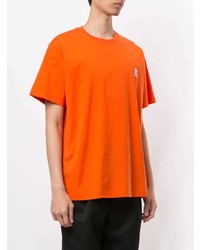 T-shirt à col rond orange Wooyoungmi