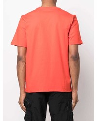 T-shirt à col rond orange MSGM