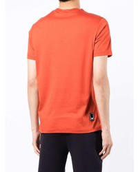 T-shirt à col rond orange Emporio Armani