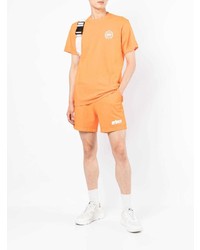 T-shirt à col rond orange Sporty & Rich