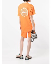 T-shirt à col rond orange Sporty & Rich