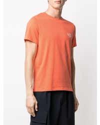 T-shirt à col rond orange A.P.C.