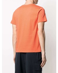 T-shirt à col rond orange A.P.C.