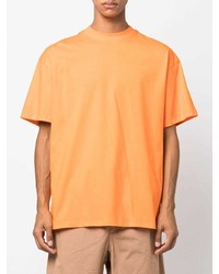 T-shirt à col rond orange MSGM