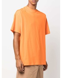 T-shirt à col rond orange MSGM