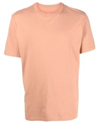 T-shirt à col rond orange Maison Margiela