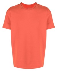 T-shirt à col rond orange Majestic Filatures