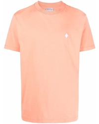 T-shirt à col rond orange Marcelo Burlon County of Milan