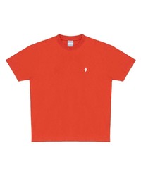 T-shirt à col rond orange Marcelo Burlon County of Milan