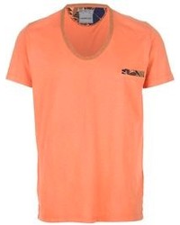 T-shirt à col rond orange Master Coat