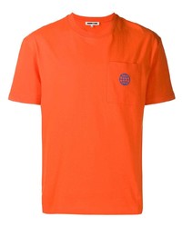 T-shirt à col rond orange McQ Alexander McQueen