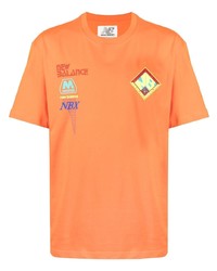 T-shirt à col rond orange New Balance