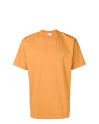 T-shirt à col rond orange Nick Fouquet